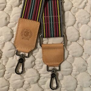 Consuela Grey Webbing Crossbody Strap